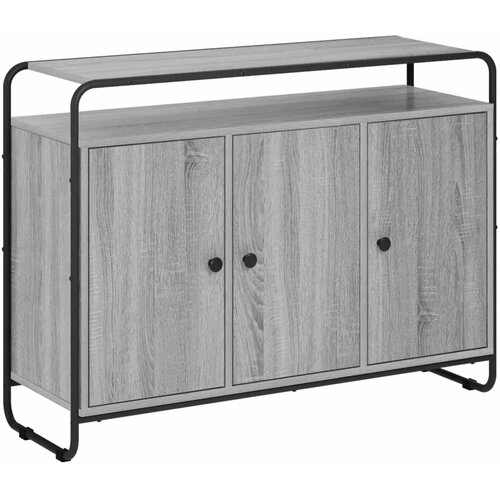  Komoda Siva Sonoma 102 x 35 x 75 cm Konstruirano drvo - Siva Sonoma 102 x 35 x 75 cm Slike
