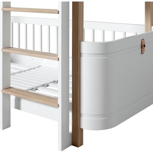 Oliver Furniture&amp;reg; krevet na kat mini+ low bunk bed 60x160 white/oak Slike