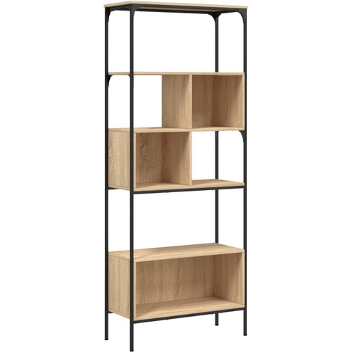 Maison Chic Knjižna omara - Knjižni regal 5-nadstropna sonoma hrast 76x33x188,5 cm inž. les, (21725888) Cene