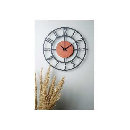 WALLXPERT Zidni sat Myk9911, 50x50 cm, Crni Slike