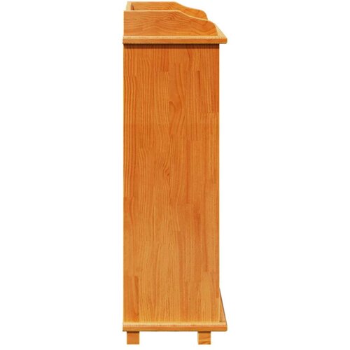 VidaXL Stalak za vino 90x60x30 cm od čvrstog borovog drveta Slike