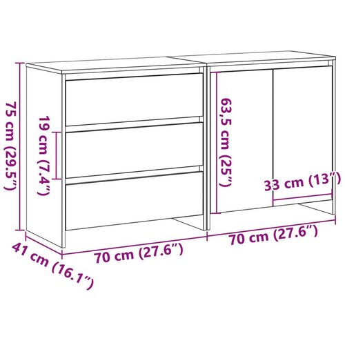  komoda, 70x41x75 cm, 2kos Slike