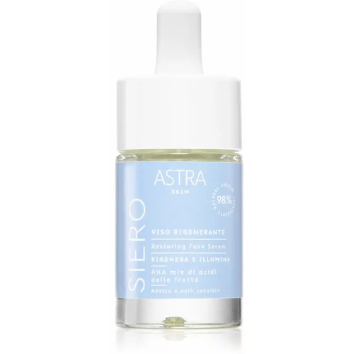 Astra Make-up Skin gladilni eksfoliacijski serum za regeneracijo obraza 15 ml