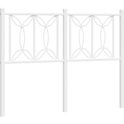 Maison Chic kovinsko posteljno vzglavje - vzglavna omarica - nočna omarica belo 120 cm, (21705329) Cene