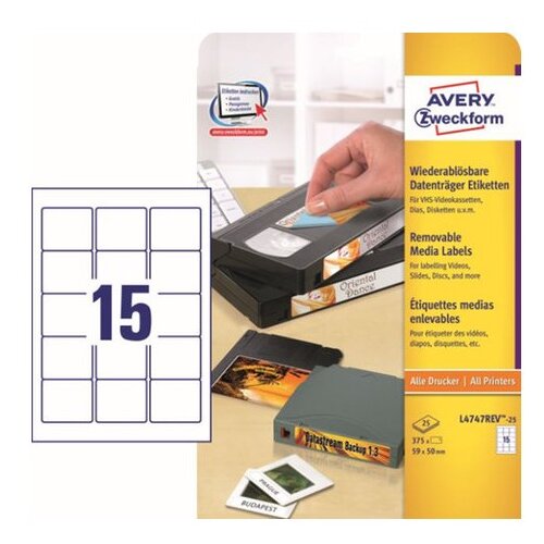 Avery Zweckform Etikete za ZIP diskete 59 x 50 mm Cene