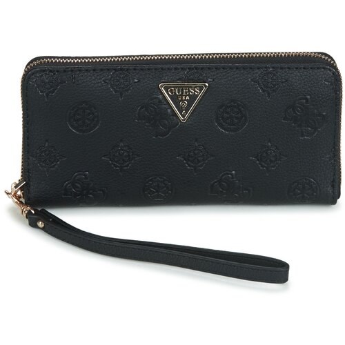 Guess Denarnice HELAINA SLG LARGE ZIP AROUND Črna Cene