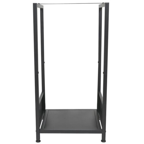  Stalak za drva 39x35x76 cm, crne boje Slike