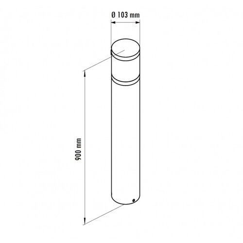 Dawn svetiljka JM-4605 stubna 12W 3000K IP65 siva Slike