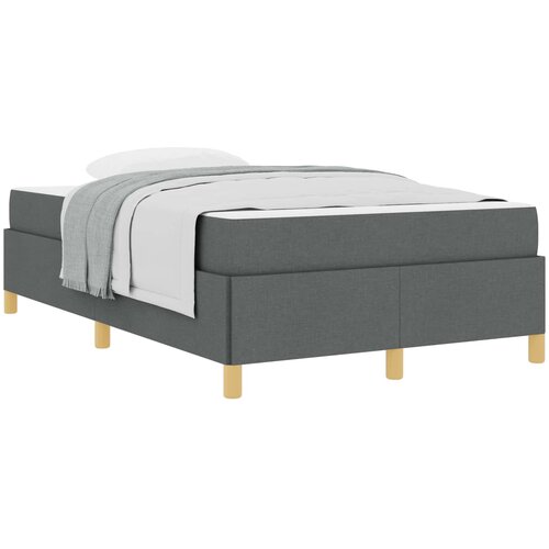  Krevetna konstrukcija Tamno siva 120 x 190 cm tkanina Zagasitosiva Slike