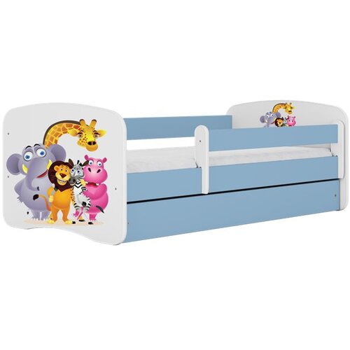 HAPPYKIDS Dječji krevet Dreamy ZOO 140x70 bez madraca bez ladice Plava Cene