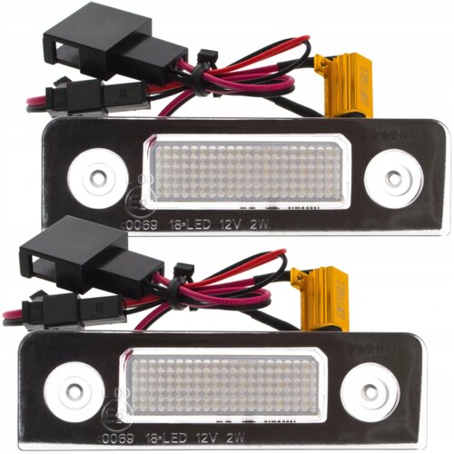 Co2 KOMPLET LUČI LED ZA OSVETLITEV REGISTRSKE TABLICE, AUTOTUNE, ZA &amp;Scaron;KODA OCTAVIA II FL, &amp;Scaron;KODA ROOMSTER I (5J), (21748450) Slike