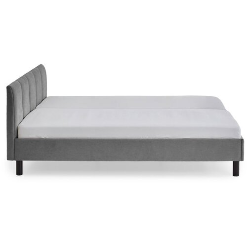 Meise M&amp;ouml;bel Sivi tapecirani bračni krevet bez podnice 180x200 cm Joker &amp;ndash; Slike