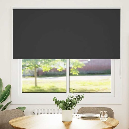 VidaXL Rolo zavjesa Blackout Black 155x175 cm &amp;Scaron;irina tkanine 151,6 cm Slike