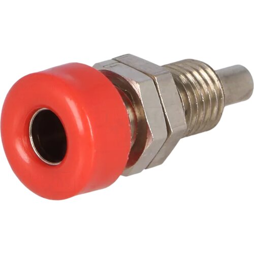  Banana konektor ženski ugradni 4mm BU403NI-RT crveni Cene