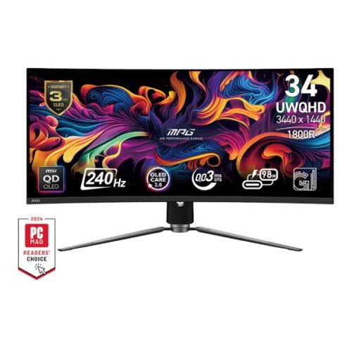 MSI Zaslon MPG 341CQPX QD-OLED 34.18" / UWQHD / 240Hz / 0,03ms (GTG) / Ukrivljen (črn) Cene