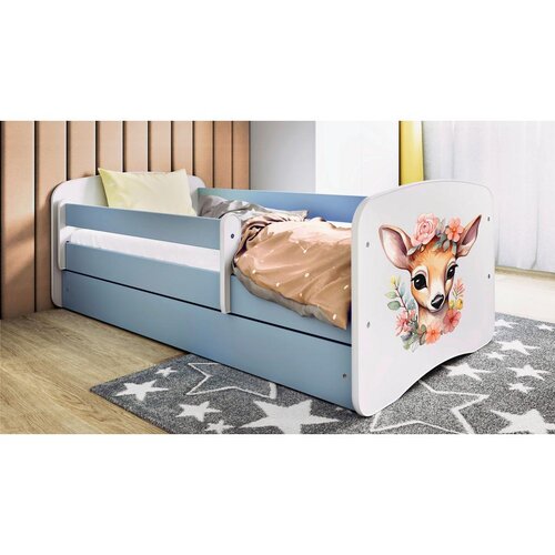 MID.YOU Dječji krevet Dreamy Bambi 160x80 sa madracem s ladicom Plava Cijene