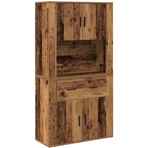 vidaXL Visoki ormarić stari drvo 80x33x150 cm Umjetno drvo Cijene