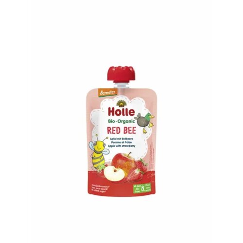 Holle Pire od jabuke i jagode "Red Bee"- Organski 100g, pakiranje 12 komada, xxl Cene