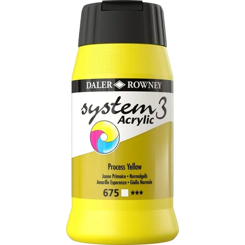 DALER ROWNEY System3 Akrilna boja 500 ml Process Yellow