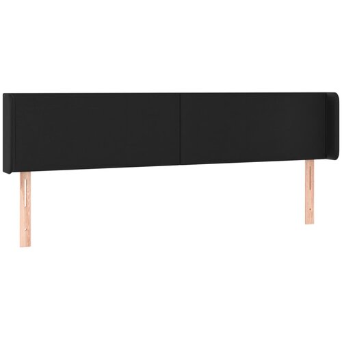 Maison Chic Posteljno vzglavje - Vzglavna omarica - Nočna omarica z u&amp;scaron;esi črno 183x16x78/88 cm umetno usnje, (21708393) Slike