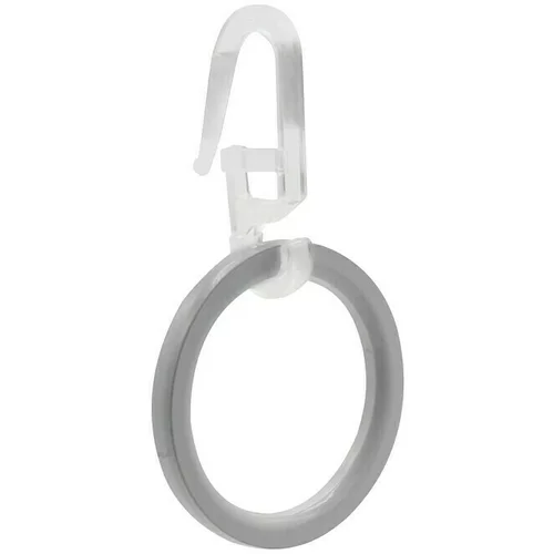 EXPO AMBIENTE ravni prsten za zavjese Jetran (Bijele boje, 10 Kom., Prikladno za: Šipke za zavjese Ø 20 mm)