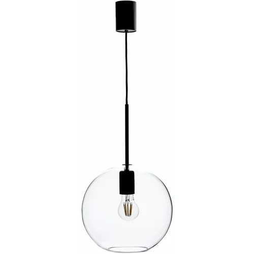 Markslöjd Črna viseča svetilka s steklenim senčnikom 25x25 cm Patera - Markslöjd