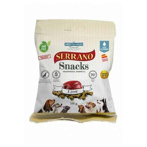 Mediterranean Natural serrano snacks poslastice za pse - džigerica 100gr Cene
