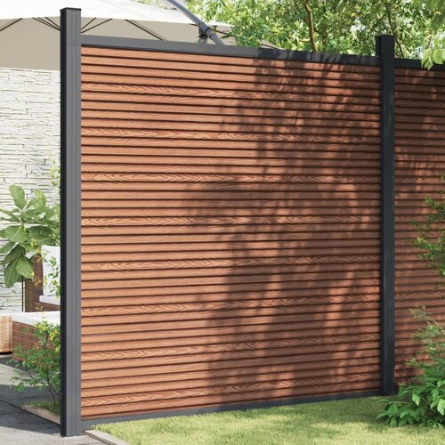 vidaXL ograjni panel wpc rjav 180x186 cm Cene