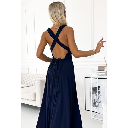 Numoco Elegant long dress tied in many ways Cene