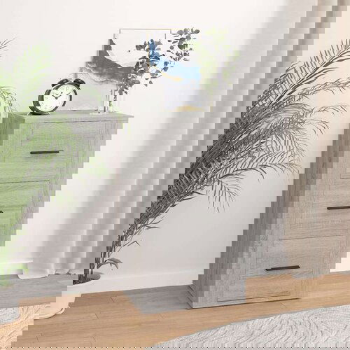  Komoda siva sonoma 40x33x70 cm inženirski les, (20600685) Cene