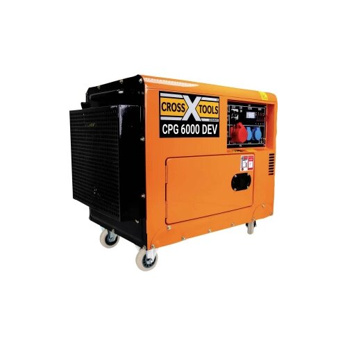 CROSSTOOLS CPG 6000 DEV 4-taktni generator struje 6.3 kW 400 V, 230 V, 12 V 150 kg 4200 W Slike