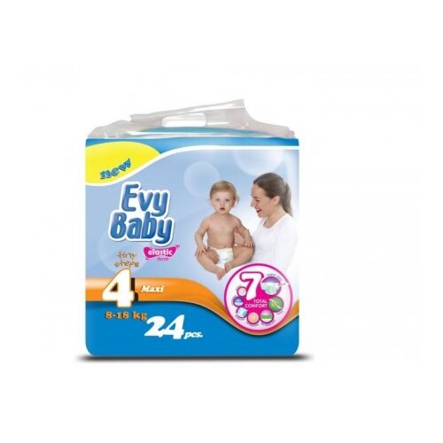Evy Baby pelene standard 4 Maxi 24 kom NOVO Slike