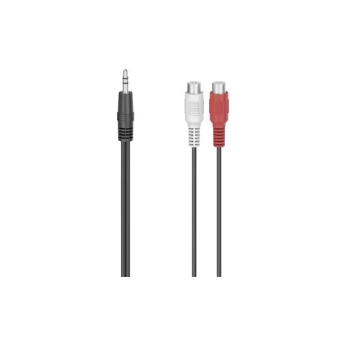 Hama 00205185 Cinch / utičnica audio adapter [1x 3,5 mm banana utikač - 2x ženski cinch konektor] crna Cijene