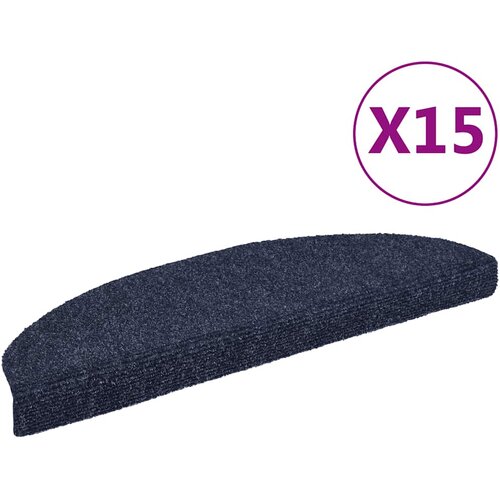  Prostirke za stepenice, samoljepljive, 15 kom, 65x21x4 cm, plave, poluokrugle, velike Cijene