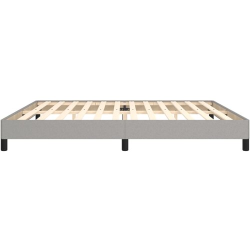  Okvir za krevet bez madraca svjetlosivi 200 x 200 cm od tkanine Slike