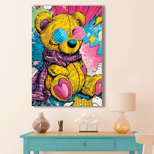 WALLXPERT Dekorativna slika na platnu, 45x70cm, &amp;Scaron;areno Slike