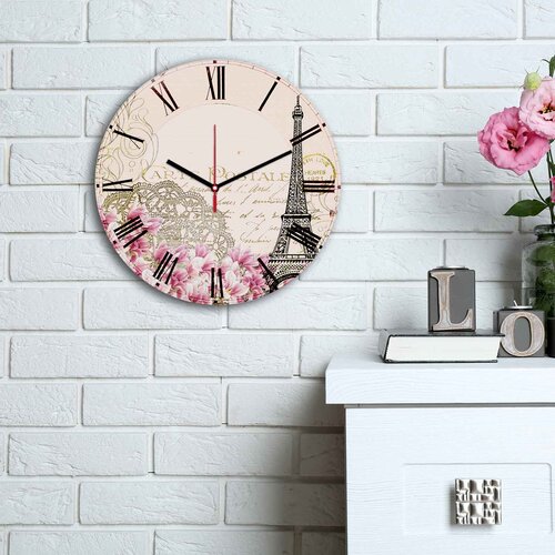 Wallity MDF Zidni sat 30cm Šareni Cene