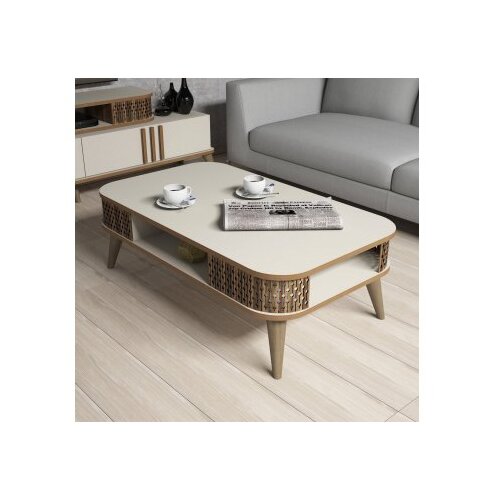 Hanah home Eylul Klub sto, 105x34,6x60cm, Bež-smeđa Cene