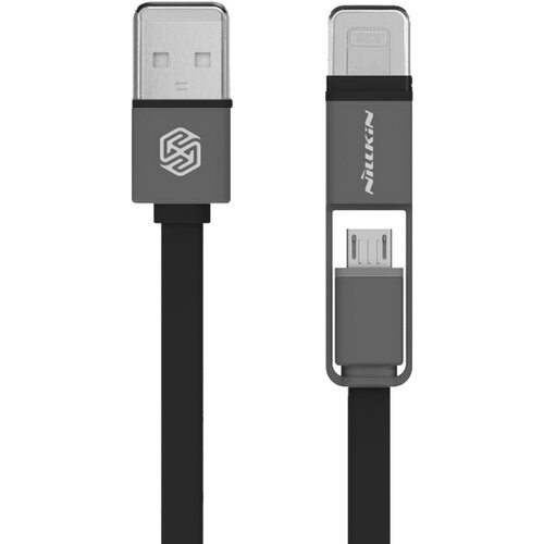 Nillkin USB kabel Plus II 2u1 (Lightning/ Micro) 1/2m crni. Cene