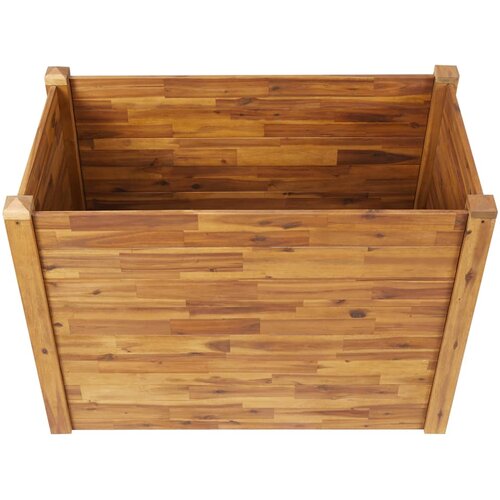  Vrtna gredica od masivnog bagremovog drva 110 x 60 x 84 cm Slike
