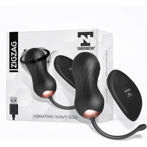 TARDENOCHE Zigzag Vibrating and Zigzagging Egg with Remote Control Black Slike