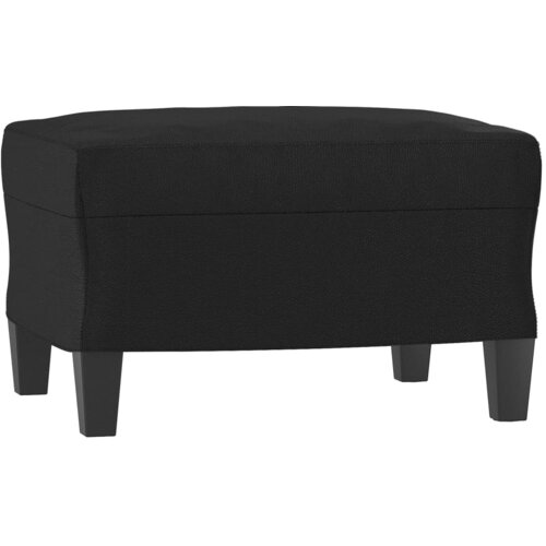  4-dijelni set sofa s jastucima crni od umjetne kože Slike