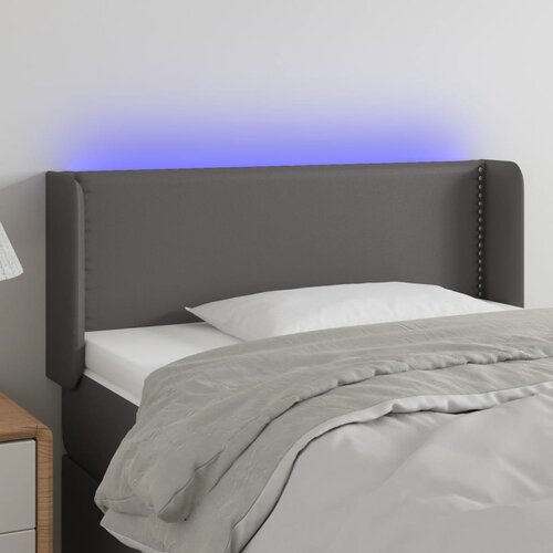  LED uzglavlje sivo 83x16x78/88 cm od umjetne kože Cene