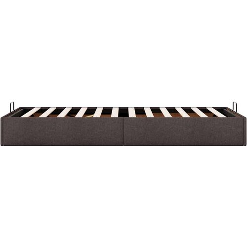 VidaXL okvir za krevet bez madraca tamnosmeđi 100x200 cm od tkanine Slike