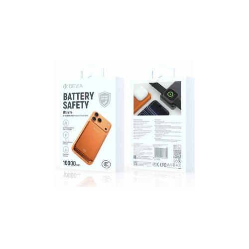 DEVIA Powerbank Ultra14 Magnetic PD 22,5W 10000mAh orange Cene
