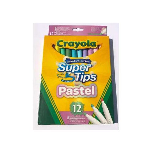 Crayola PASTELNI MARKERI SUPERTIPS 12 KOM Slike