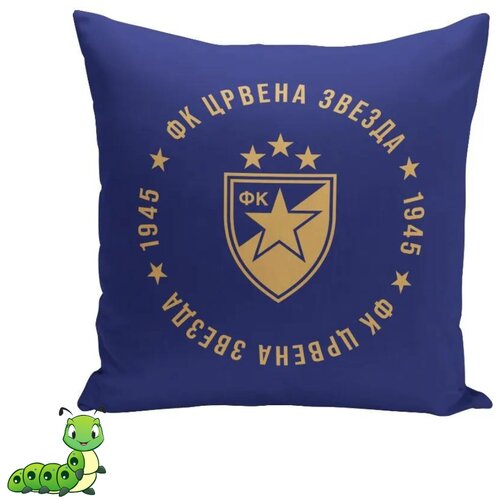 Ukrasni jastuk crvena zvezda 40x40 plavi grb Cene