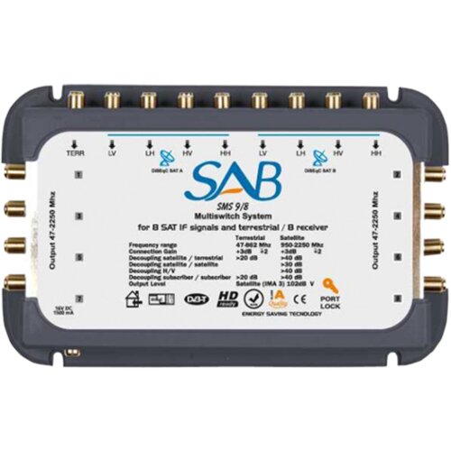 SAB Multiswitch 2+1 satelit na 8 utičnica Cijene