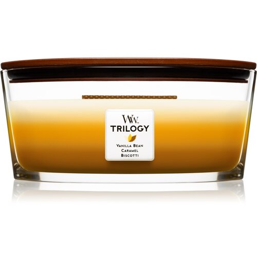 WoodWick Trilogy Café Sweets dišeča sveča z lesenim stenjem (hearthwick) 453.6 g Cene