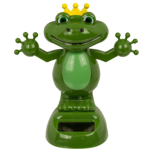  Solarna ple&amp;scaron;uća kraljevska žaba 11 cm - figura Slike